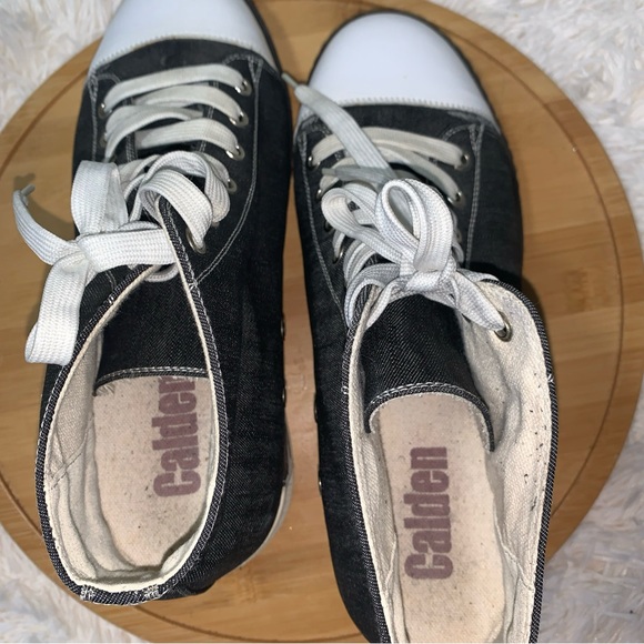Calden Shoes Men’s Size 9 Los Angeles Sneakers Increasing Height Elevator Black - Picture 4 of 10